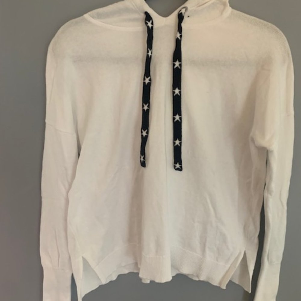 NWT J SOCIETY WHITE HOODIE SIZE S